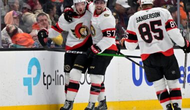 Batherson's deflection leads to winning goal in Senators' 3-2 victory over Ducks