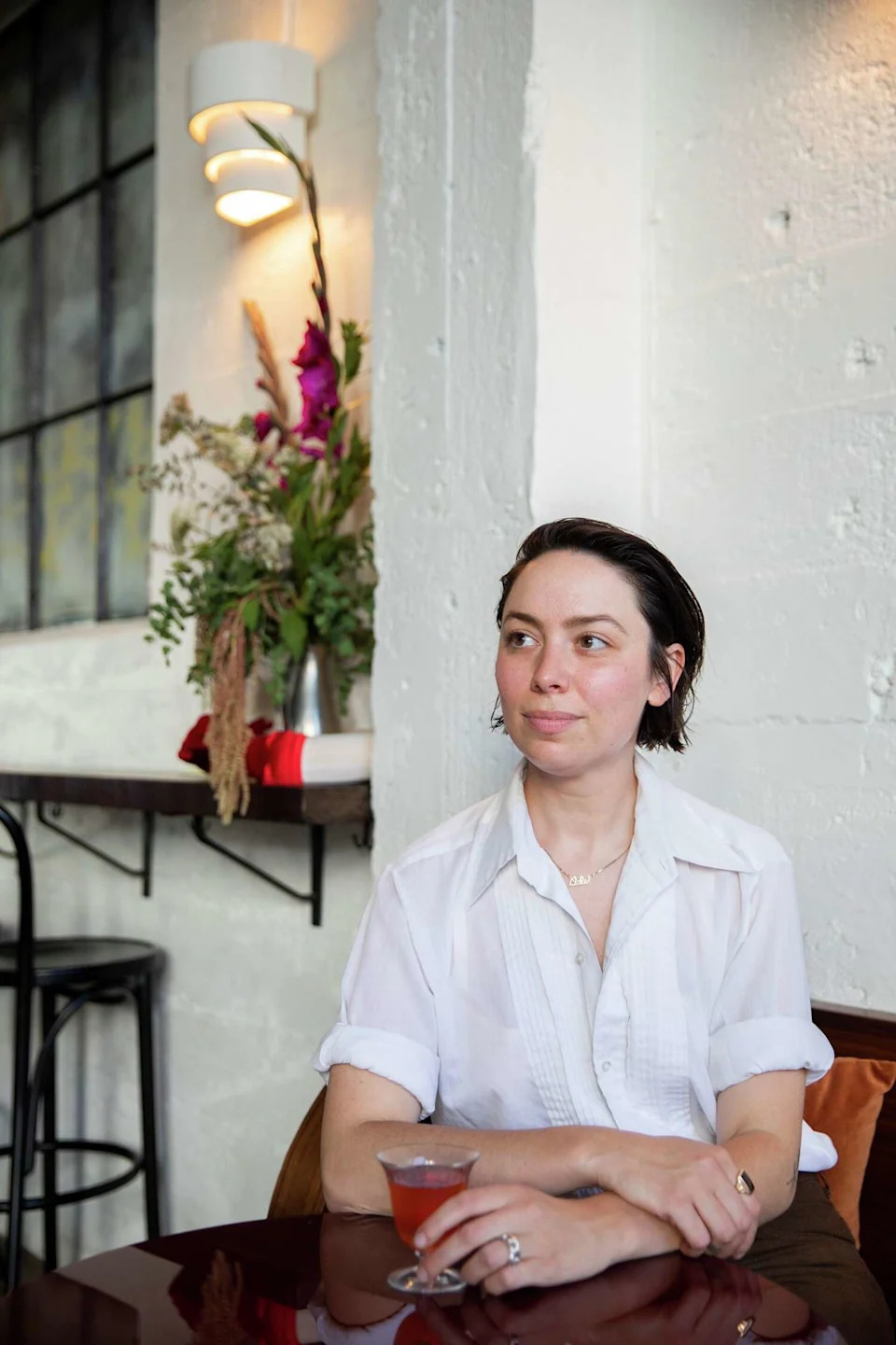 Owner Blake Cole opened Friends and Family in 2020. She is closing her bar in Oakland, but hopes to bring it back in some form. (Santiago Mejia/The Chronicle)