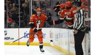 Cutter Gauthier’s 1st NHL hat trick leads Ducks past Panthers – Orange County Register