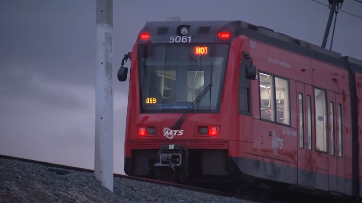 Pedestrian hit, killed by MTS trolley in Palm City – NBC 7 San Diego