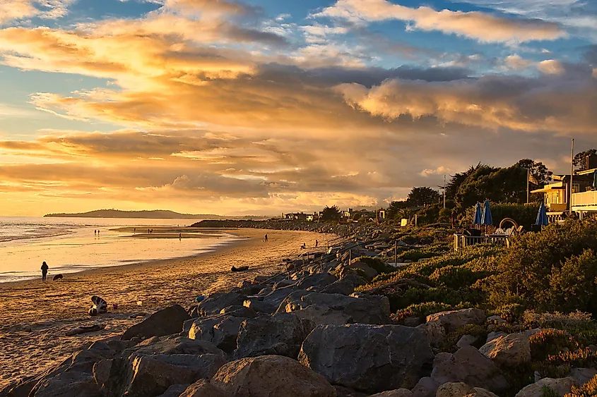 Clouds at sunset in Carpinteria, California