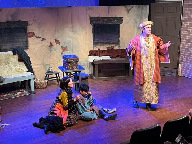Cast members of Genesis Opera Theatre's 2022 production of "Amahl and the Night Visitors," a one-act opera about a poor boy's encounter with the wise kings of Bethlehem. (Genesis Opera Theatre)