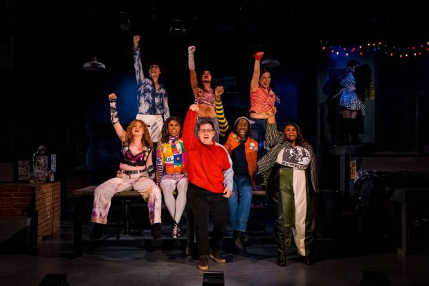The principal cast of New Village Arts' "Rent." (Jason Sullivan/Dupla Photography)