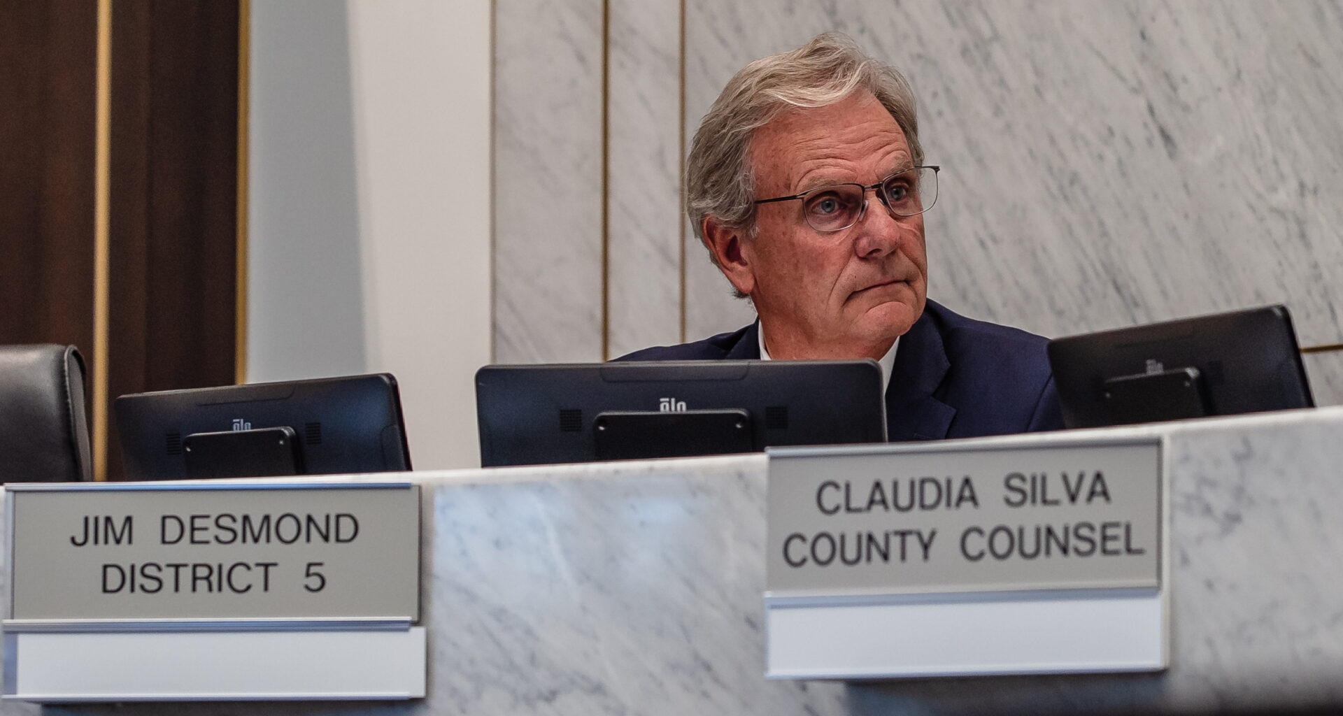 Jim Desmond, member of the San Diego County Board of Supervisors at the San Diego County Administration Building in downtown on Dec. 5, 2023.