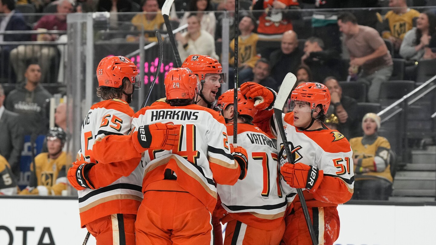Jacob Trouba scores in OT to lift the Ducks past the Golden Knights, 4-3