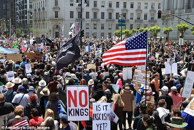 Opinion journalist Erica Sandberg pointed to No Kings protests over the summer, calling the city's government hypocritical