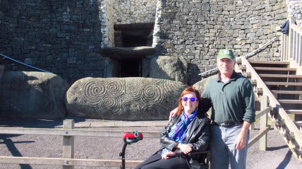 Trish and Cary Lowe are pictured at Newgrange, Ireland. (Provided by Cary Lowe)