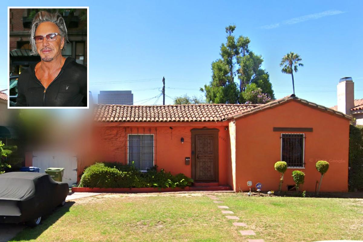 Mickey Rourke faces eviction from LA home over $60K in unpaid rent