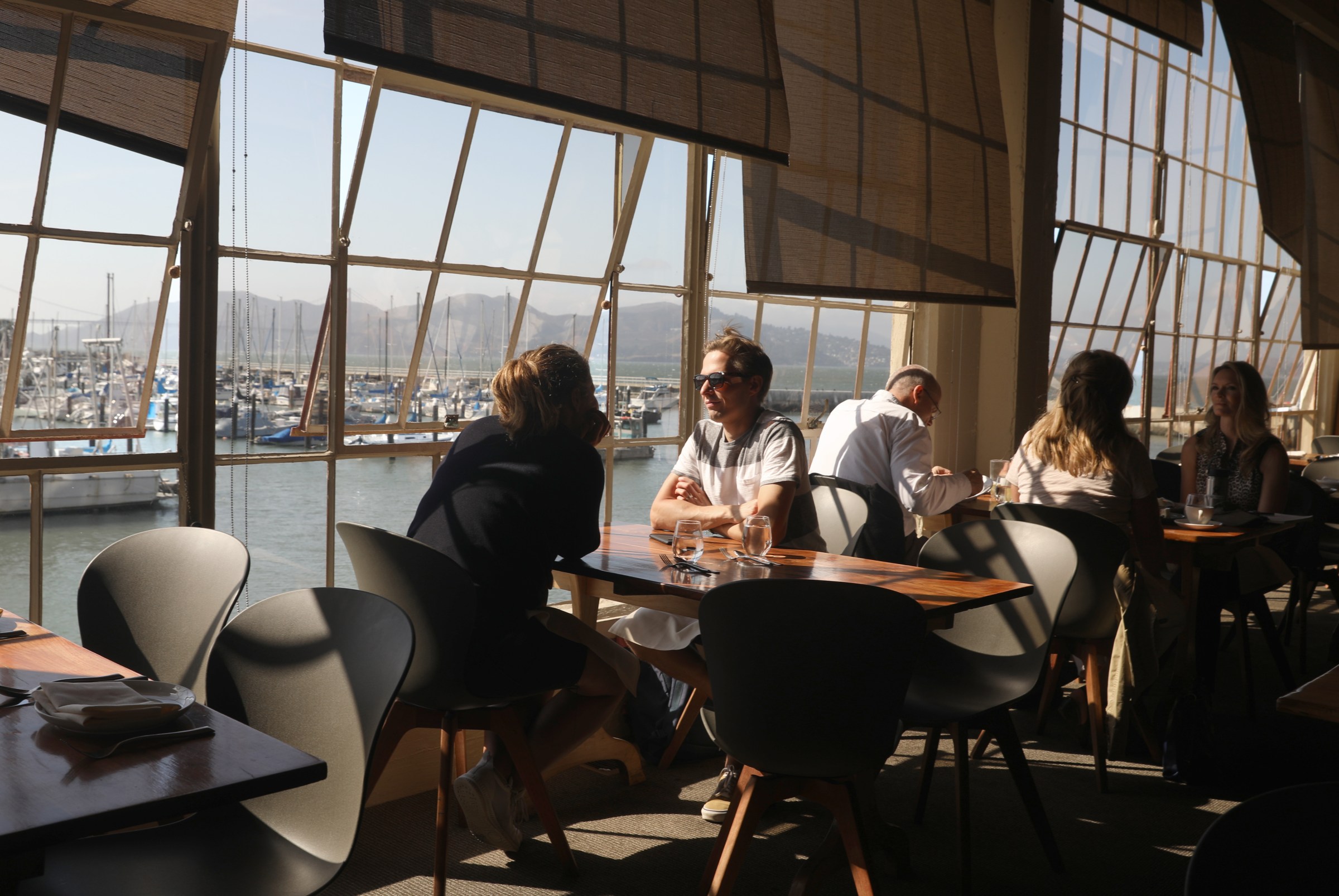 View of Greens restaurant in San Francisco, Calif. 