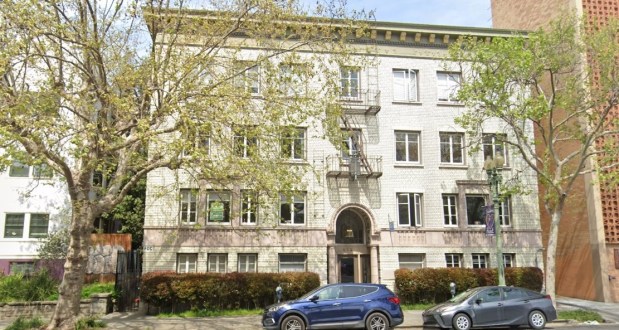 414 Grand Avenue, an apartment building in Oakland near Lake Merritt, seen in March 2025.(Google Maps)