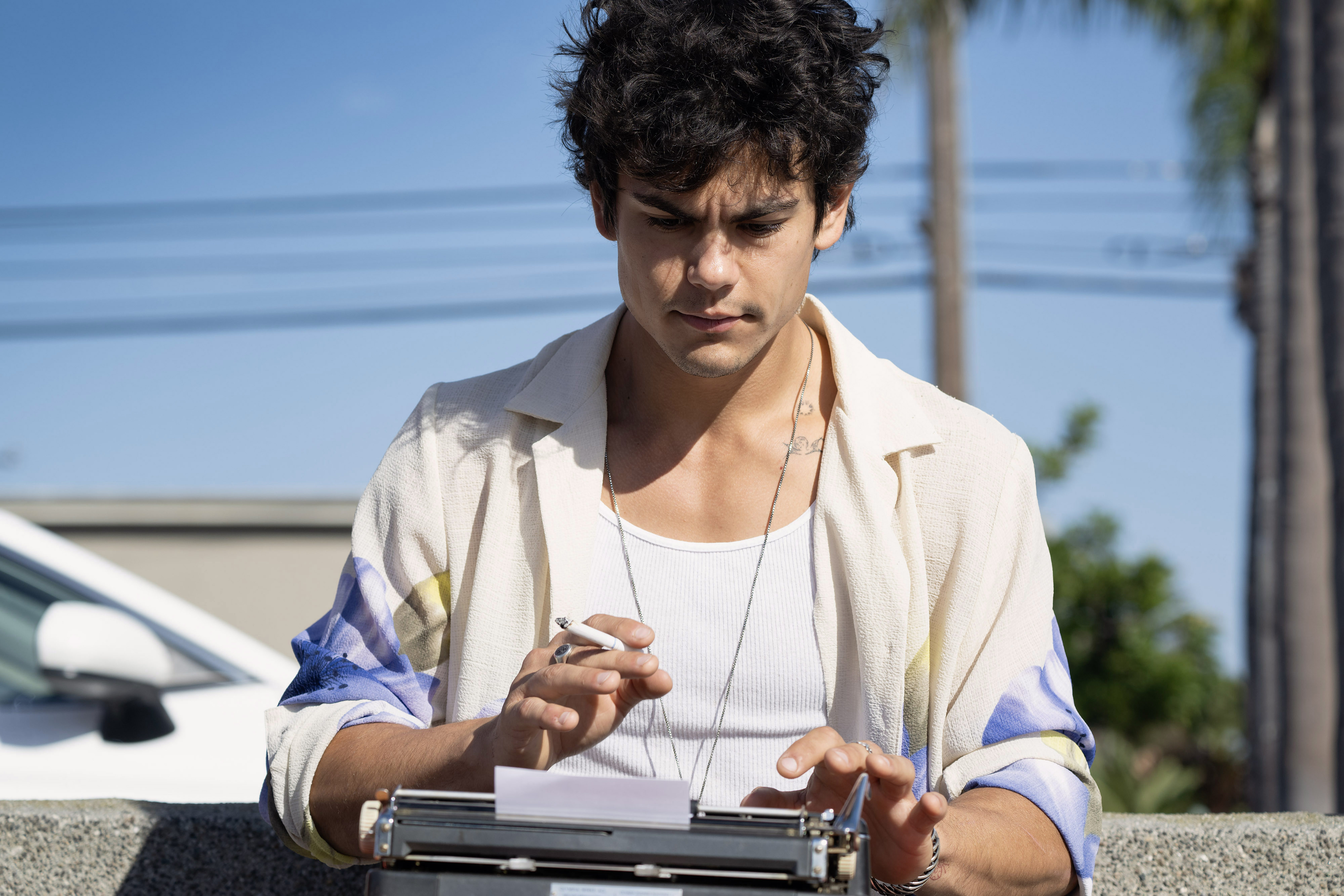 Street poet Nico Patino offers passerbys original poems on 2nd...