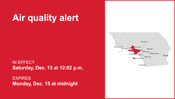 Air quality alert affecting Los Angeles County until early Monday – Pasadena Star News