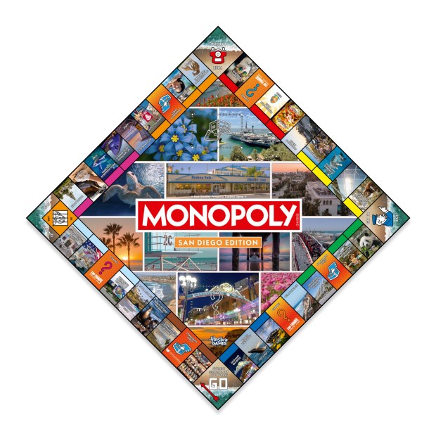 The new Monopoly San Diego Edition board game includes local attractions such as museums, parks and beaches. (Top Trumps USA) 