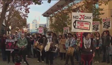 Protestors at Port of Oakland demand stop to alleged Israel arms shipments