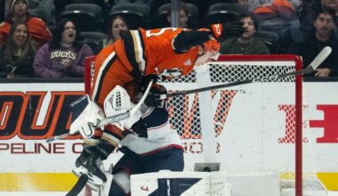 Pavel Mintyukov scores with 3:29 left to lift Ducks past Blue Jackets, 4-3