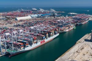 Cargo at the Port of Long Beach. (Photo Courtesy of...