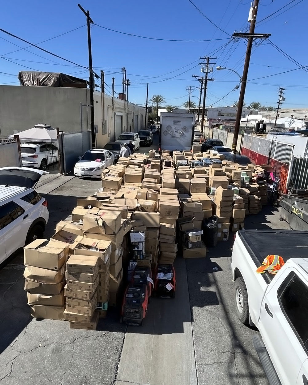 Approximately $2.1 million worth of cargo stolen from Burlington Northern...