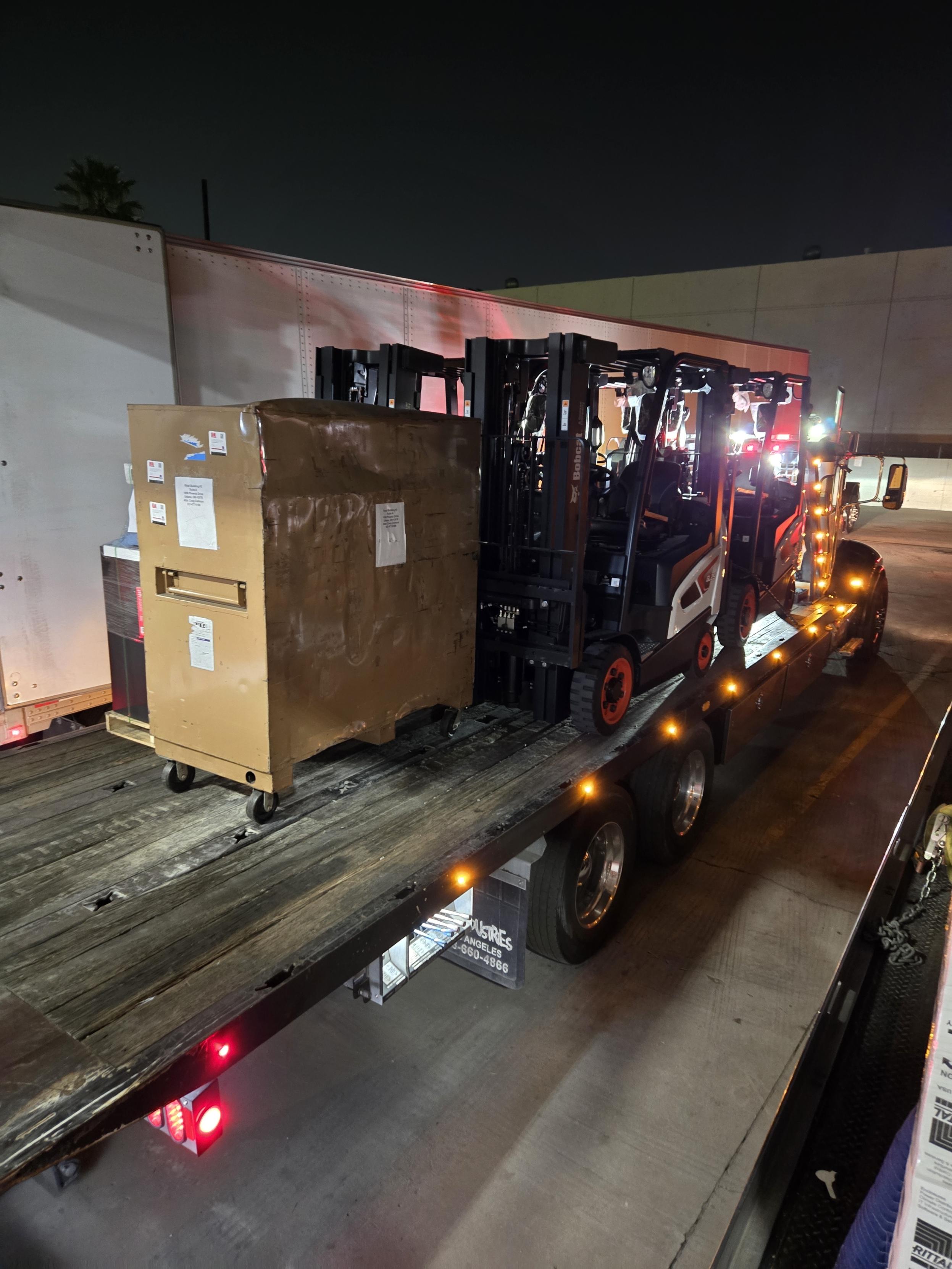 Stolen forklifts and a Knaack Piano-Style Jobsite toolbox, recovered by...