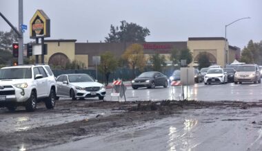 Heavy rains are hitting San Diego on Christmas Eve