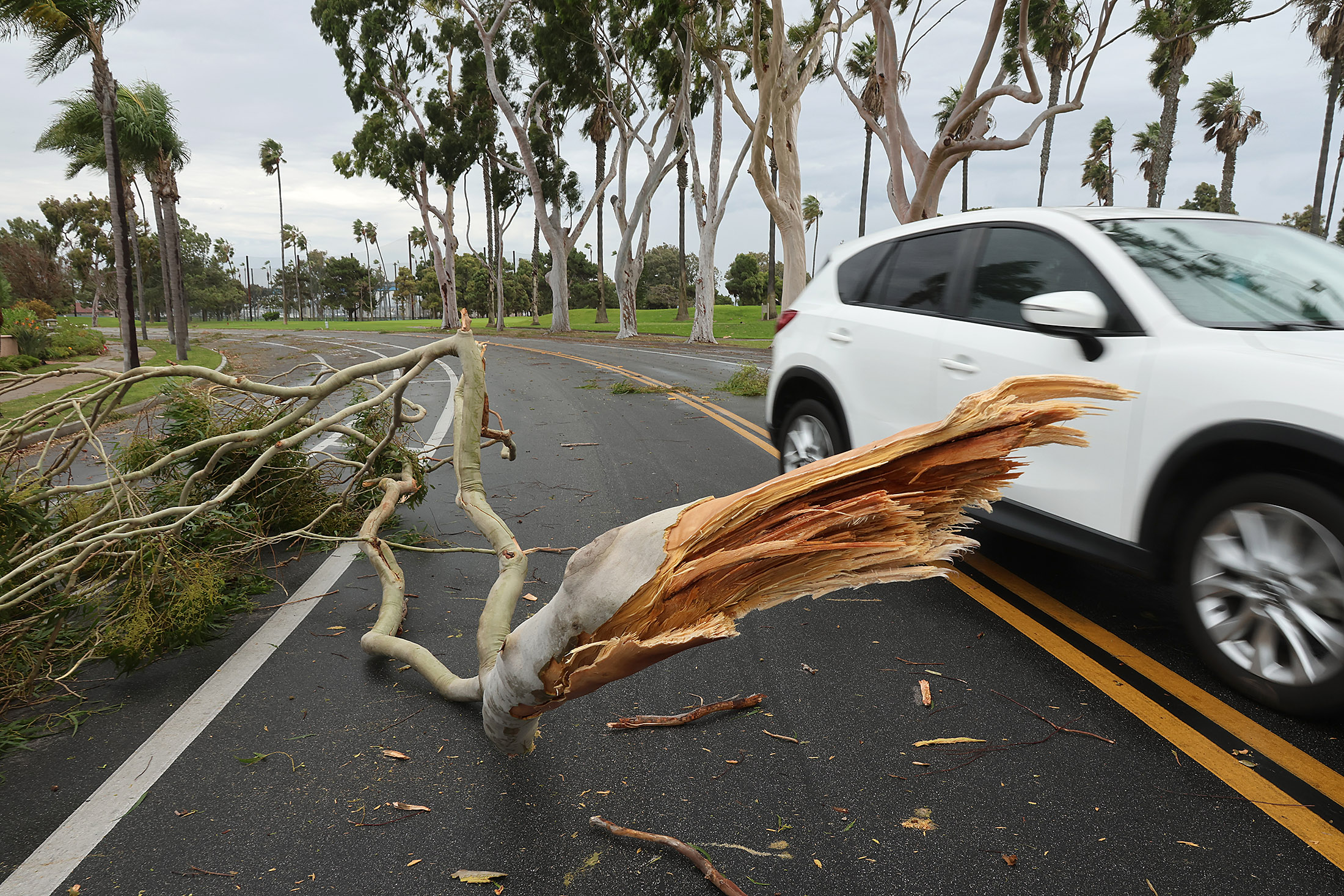 Heavy weather from a Pineapple Express storm hit Coronado before...