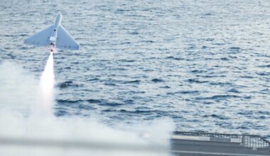 San Diego-based littoral combat ship launches Navy's first attack drone