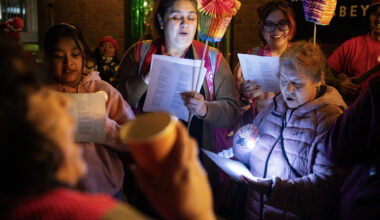 In an era of ICE raids, a Latino holiday party proceeds with caution