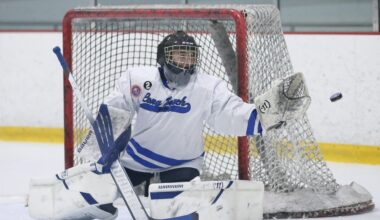Sophie Marino wins first start for Long Beach boys ice hockey team