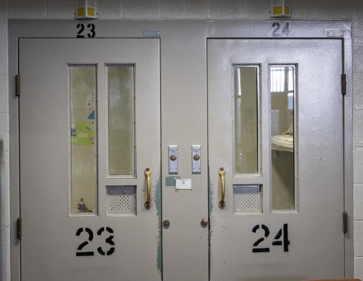 Interior of Century Regional Detention Facility in Lynwood in December.