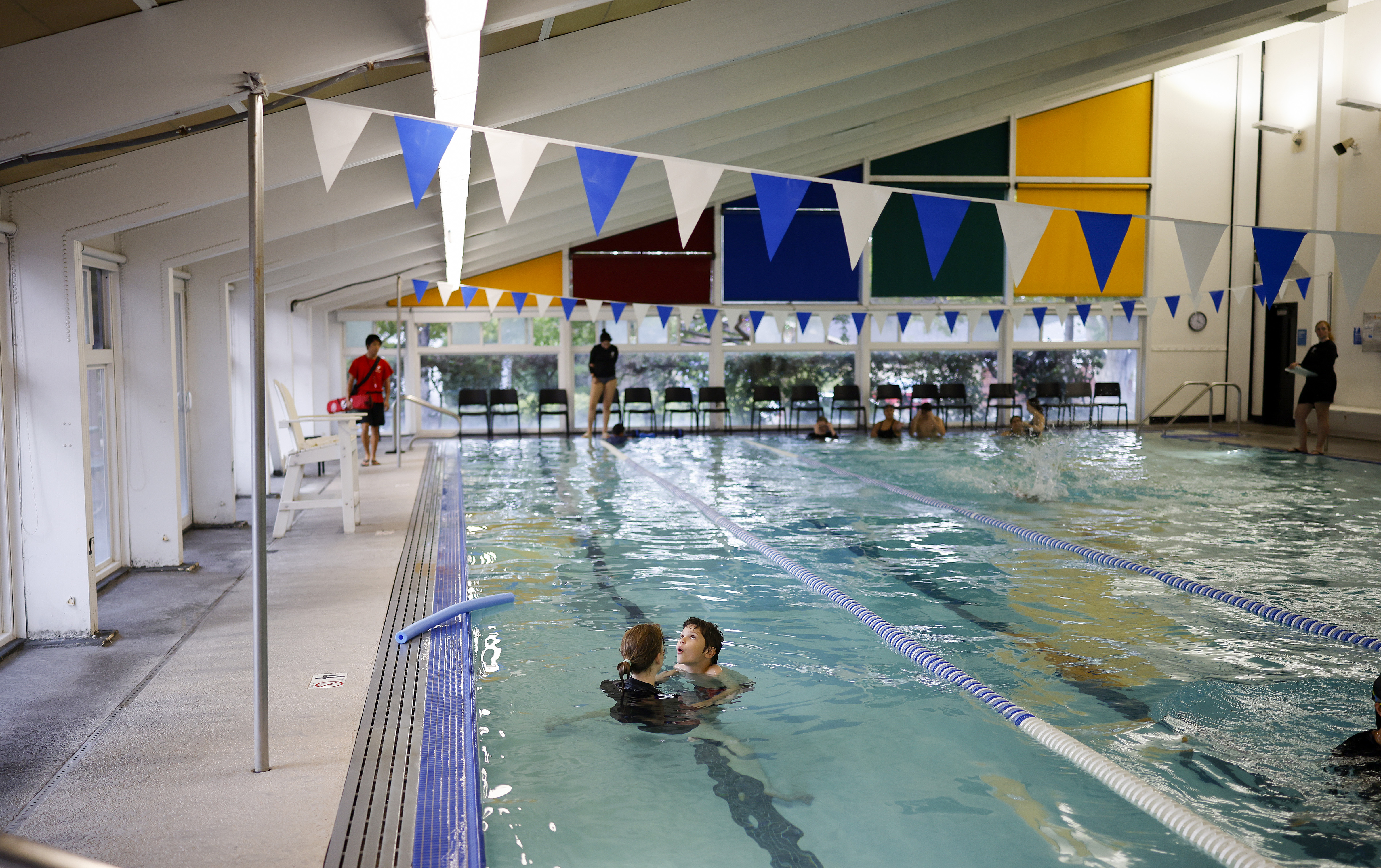 Lucas Foreman, 9, from San Jose, is taught by Natalie...