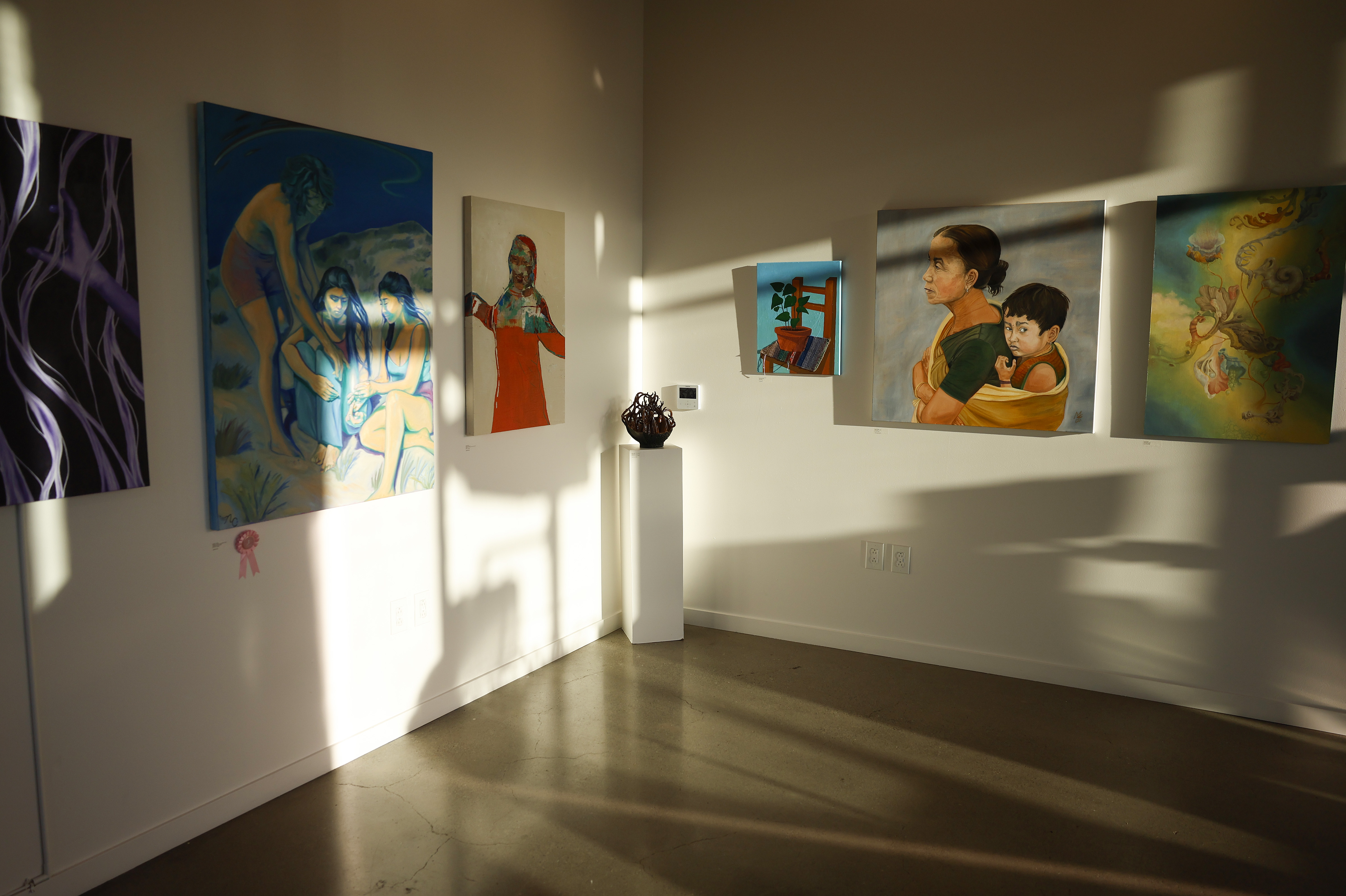 Artwork on display at Noble Workshop & Gallery in downtown...