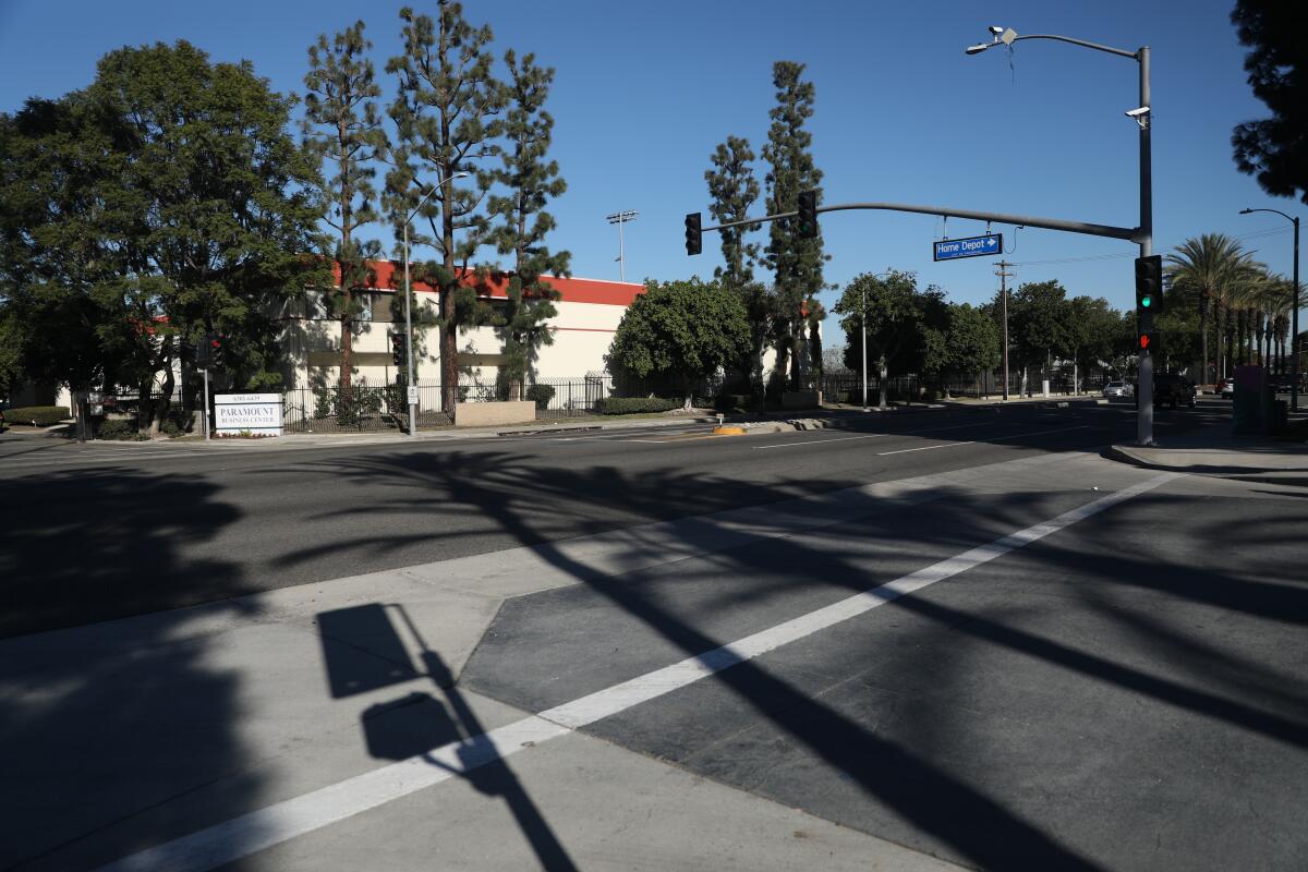 A stretch of Alondra Boulevard in Paramount