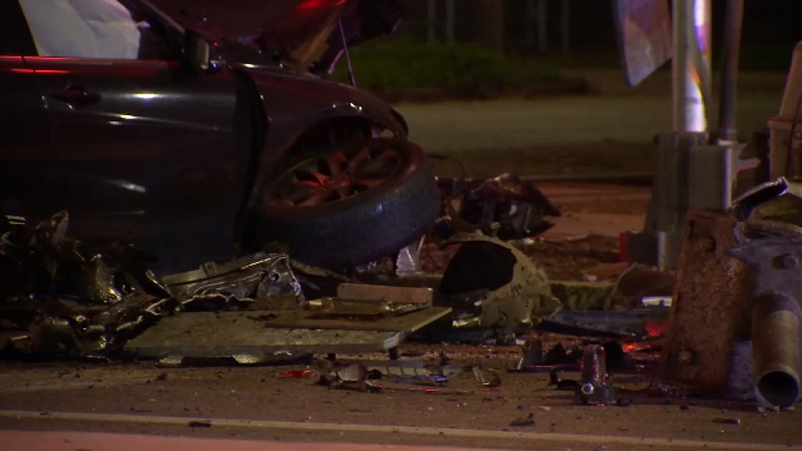 Alleged drunk driver crashes into trunk and railroad arm in Central Fresno