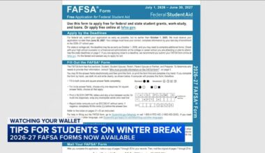 Watching Your Wallet: Filing for FAFSA