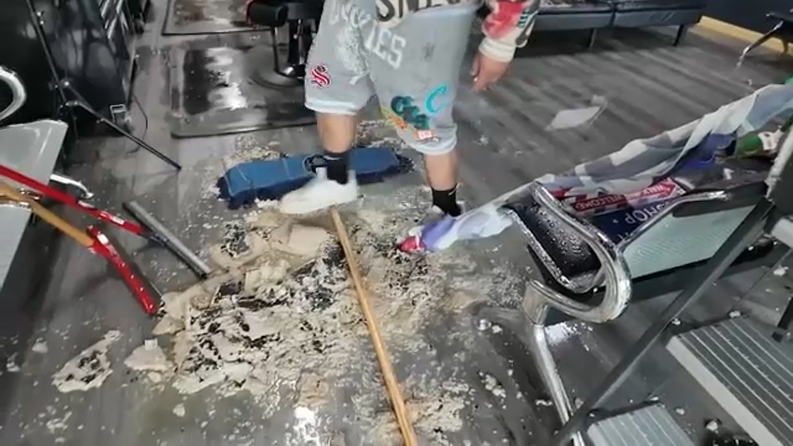 Several businesses thrashed by flooding in East Central Fresno