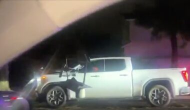 DUI driver slams into pole, keeps driving with pole attached to vehicle, Fresno Police say