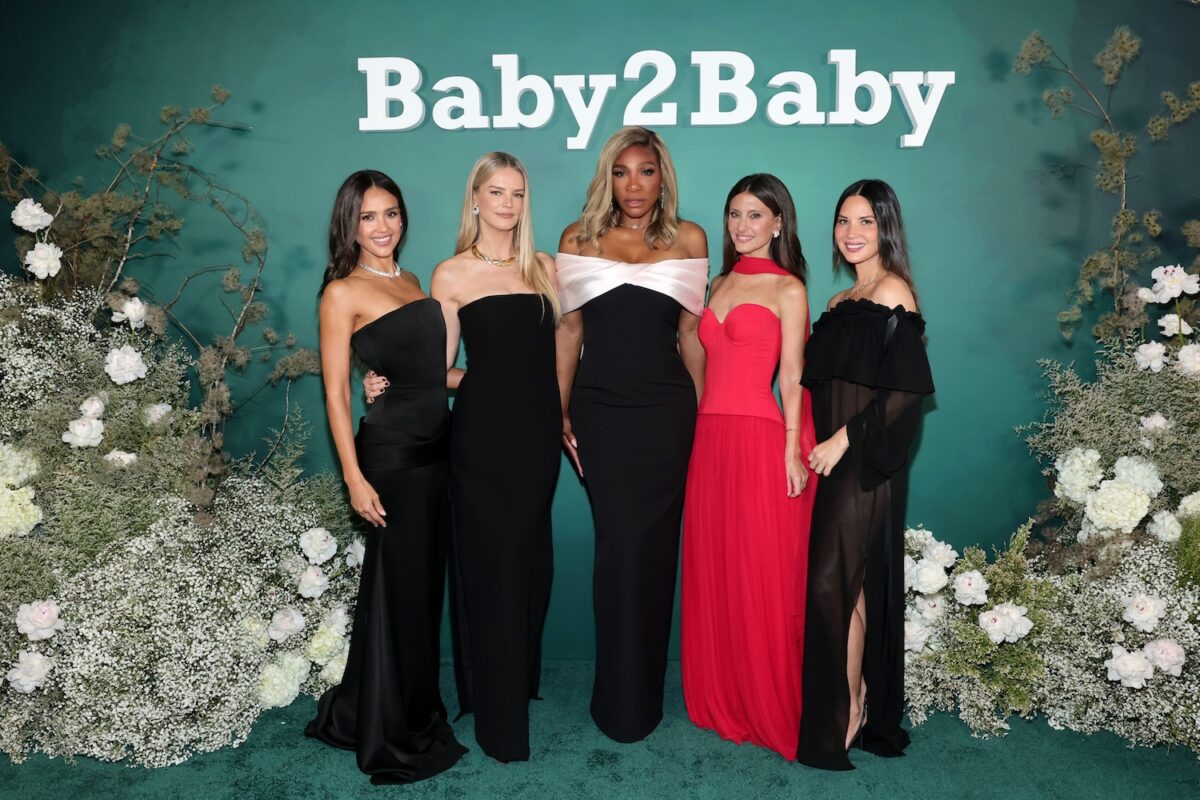 Jessica Alba, Kelly Sawyer Patricof, Co-CEO, Baby2Baby, Serena Williams, Norah Weinstein, Co-CEO, Baby2Baby and Olivia Munn