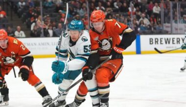 Sharks beat Ducks, 5-4, at Honda Center