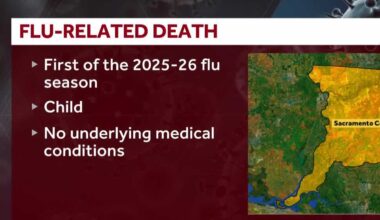 Child's death was flu-related, Sacramento County reports