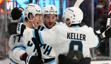 Peterka has 2 goals and 2 assists, Vejmelka gets first shutout of season as Mammoth beat Ducks 7-0 :: WRAL.com