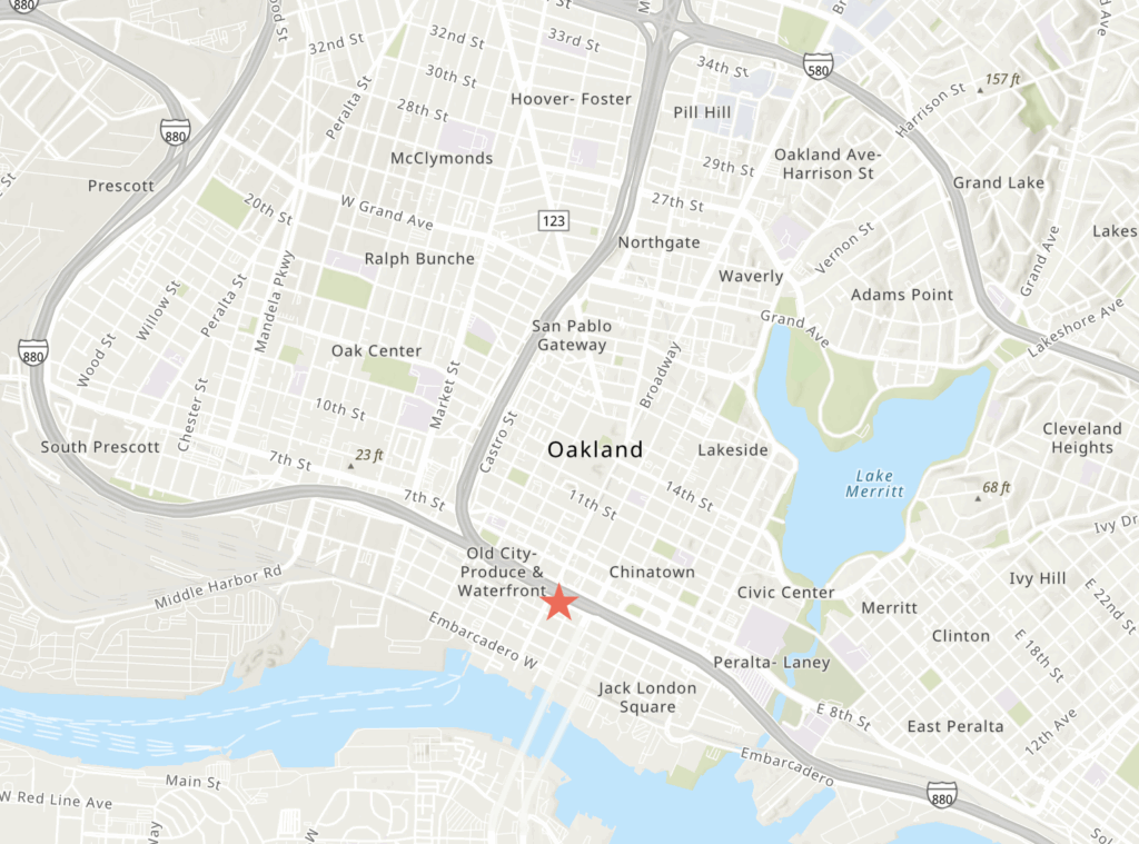 430 Broadway Site Location, image via ArcGIS Online