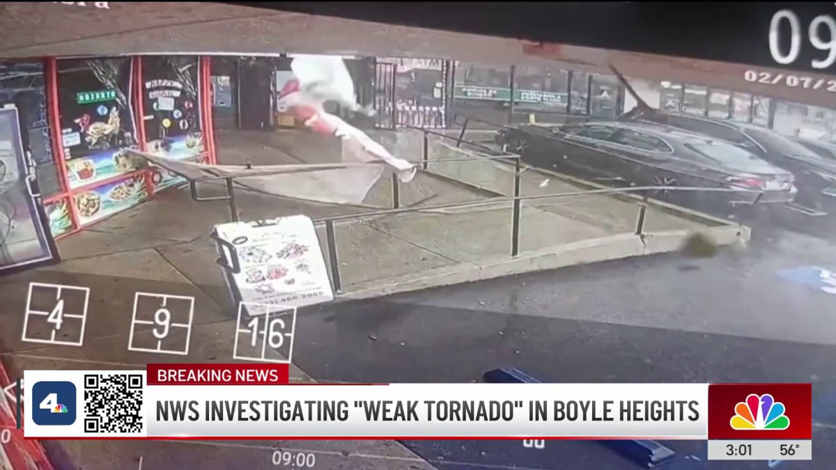 ‘Weak tornado’ reported in Los Angeles area following days of rain – NBC Los Angeles