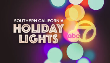 Holiday light displays in Southern California