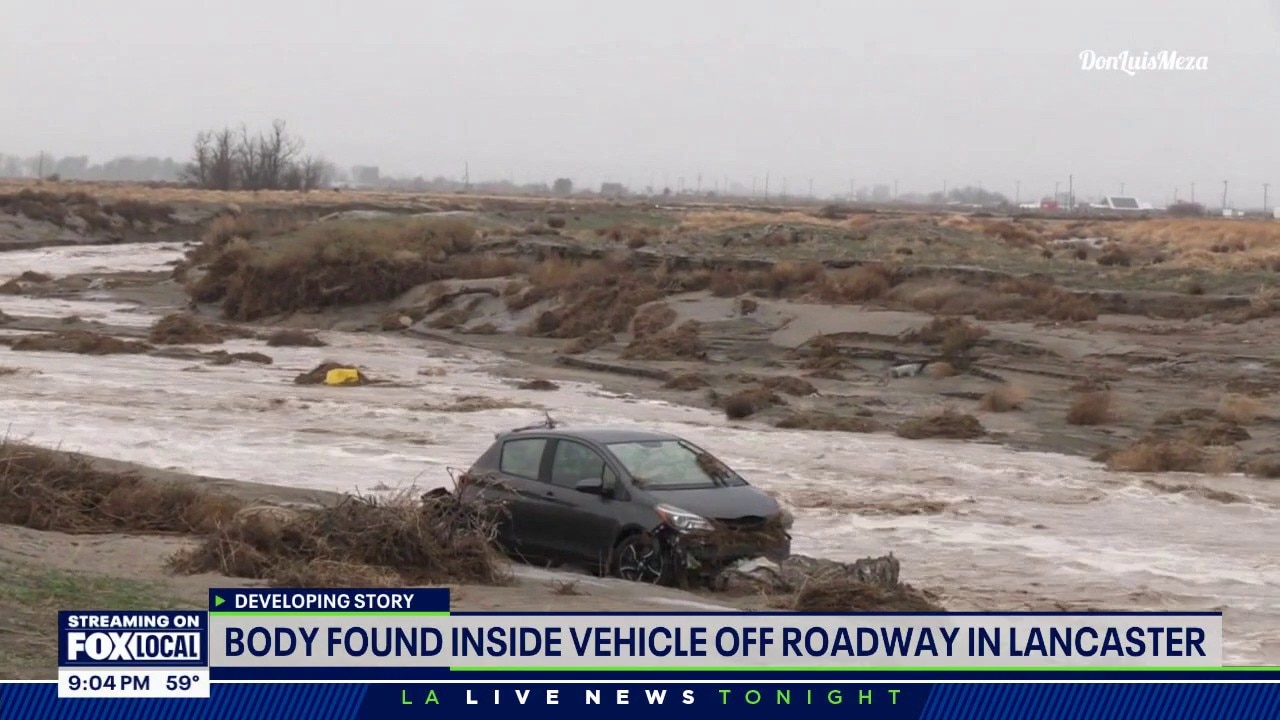Body found in car during LA storm 