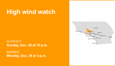 5 Freeway north of LA under a high wind watch Sunday and Monday – gusts could peak at 65 mph – Orange County Register