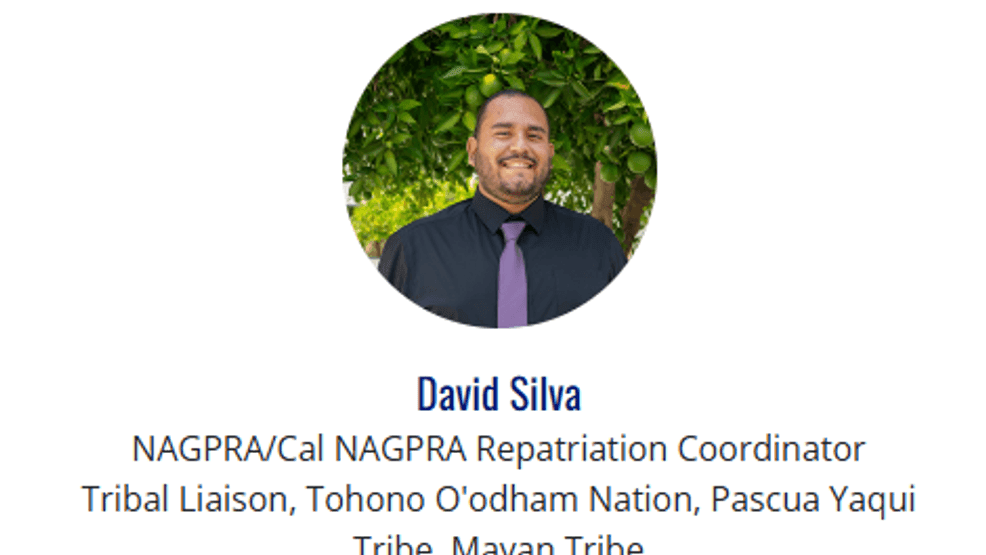 CSUB NAGPRA/CalNAGPRA coordinator David Silva and his indigenous heritage.