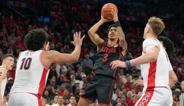 Top-ranked Arizona turns defensive struggle into 68-45 win over San Diego State