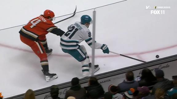 Macklin Celebrini hits 60 points with goal, 2 assists in Sharks' 5-4 victory over Ducks