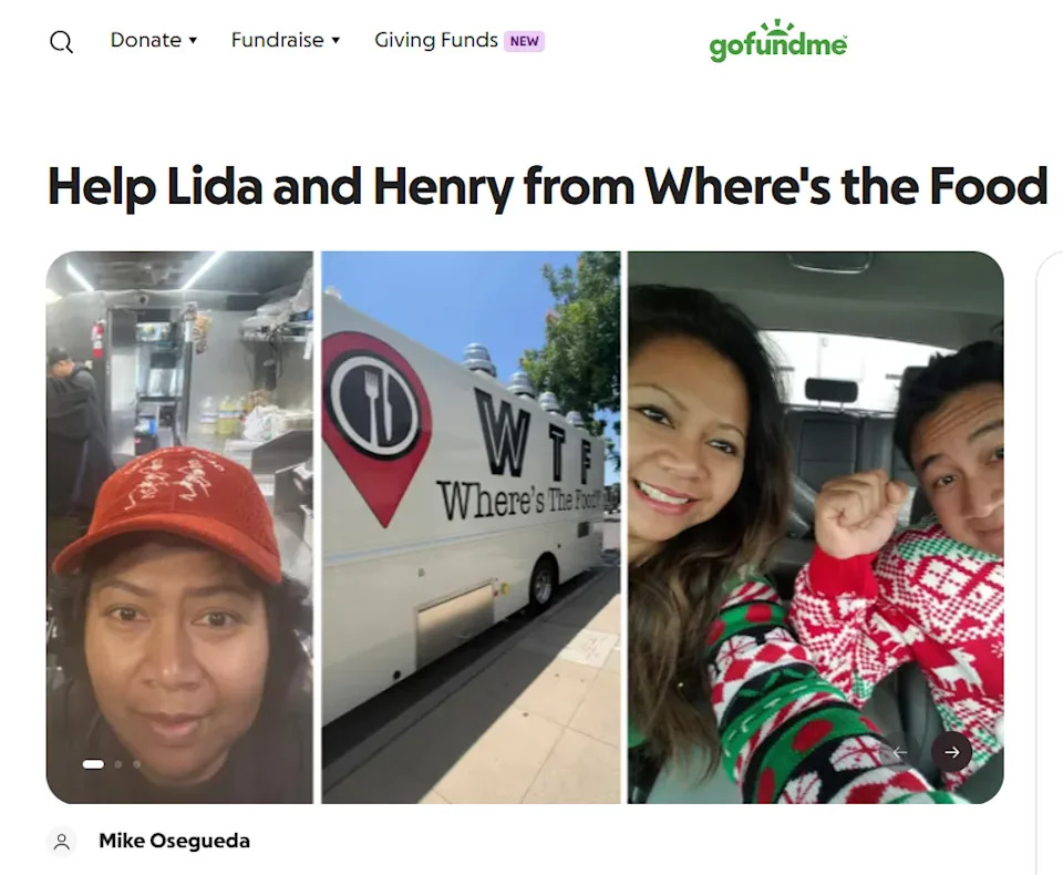 Mike Osegueda, founder of Fresno Street Eats, organized a GoFundMe for the family behind Fresno’s WTF food truck.