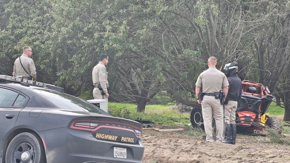 At least one person died after a deadly rollover crash on Rockpile Rd. near Arvin Saturday afternoon, according to the California Highway Patrol. This is a photo of the crash investigation on Saturday afternoon. PHOTO: KBAK/KBFX{p}{/p}