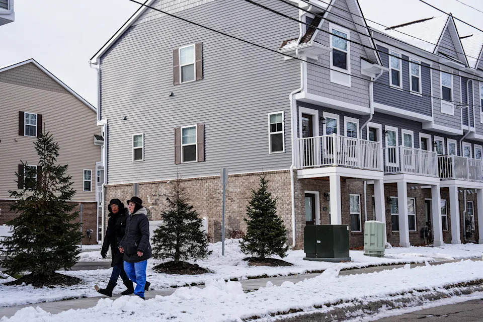 Park 54, a Robertson Homes Community, is a new condominium that has been built on Woodward Heights blvd. east of John R. road in Hazel Park, Mich., Dec. 1, 2025.